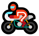 Motorcycle Emoji, Microsoft style
