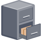 File Cabinet Emoji, Facebook style