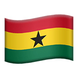 Flag: Ghana Emoji, Apple style