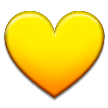 Yellow Heart Emoji, Samsung style