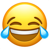 Laughing Emoji, Apple style