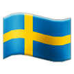 Flag: Sweden Emoji, Samsung style