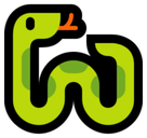 Snake Emoji, Microsoft style