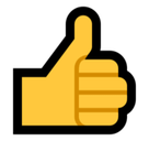 Thumbs Up Emoji, Microsoft style