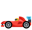 Racing Car Emoji, Facebook style