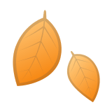 Fallen Leaf Emoji, Google style