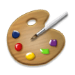 Artist Palette Emoji, Samsung style