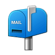 Closed Mailbox with Raised Flag Emoji, Samsung style