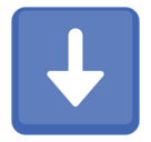 Down Arrow Emoji, Facebook style