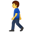 Person Walking Emoji, Samsung style