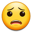 Worried Face Emoji, Samsung style