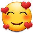Smiling Face with 3 Hearts Emoji, Samsung style