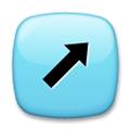 Up-Right Arrow Emoji, LG style