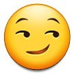 Smirking Face Emoji, Samsung style