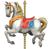Carousel Horse Emoji, Apple style