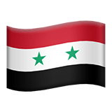 Flag: Syria Emoji, Apple style