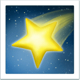 Shooting Star Emoji, Apple style