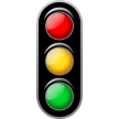 Vertical Traffic Light Emoji, Samsung style