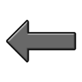 Left Arrow Emoji, Samsung style