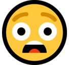 Scared Emoji, Microsoft style