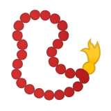 Prayer Beads Emoji, Google style