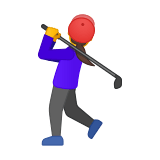 Woman Golfing Emoji, Google style