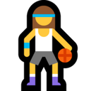 Woman Bouncing Ball Emoji, Microsoft style
