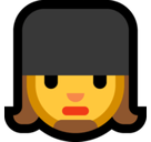 Woman Guard Emoji, Microsoft style