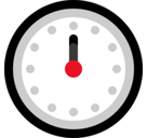 Twelve O’Clock Emoji, Microsoft style