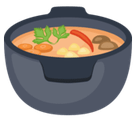 Pot of Food Emoji, Facebook style