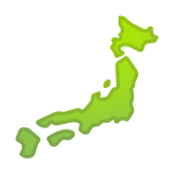 Map of Japan Emoji, Google style
