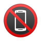 No Mobile Phones Emoji, Google style