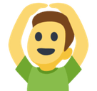 Man Gesturing Ok Emoji, Facebook style