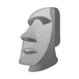 Moai Emoji, Google style