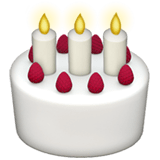 Birthday Cake Emoji, Apple style