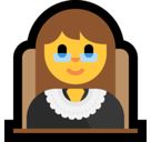 Woman Judge Emoji, Microsoft style