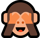 See-No-Evil Monkey Emoji, Microsoft style