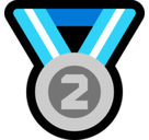 2nd Place Medal Emoji, Microsoft style