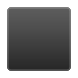 Black Large Square Emoji, Google style