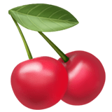 Cherries Emoji, Apple style
