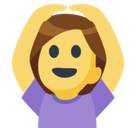 Woman Gesturing Ok Emoji, Facebook style