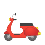 Motor Scooter Emoji, Google style