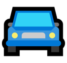 Oncoming Automobile Emoji, Microsoft style