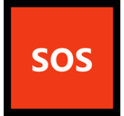 Sos Button Emoji, Microsoft style