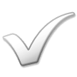 White Heavy Check Mark Emoji, Samsung style