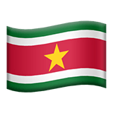 Flag: Suriname Emoji, Apple style