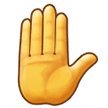 Raised Hand Emoji, Samsung style