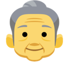 Old Woman Emoji, Facebook style