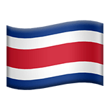 Flag: Costa Rica Emoji, Apple style