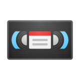 Videocassette Emoji, Google style